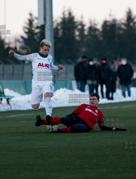 2021.02.21 mecz sparingowy Warta Poznań - GES Polonia Poznan