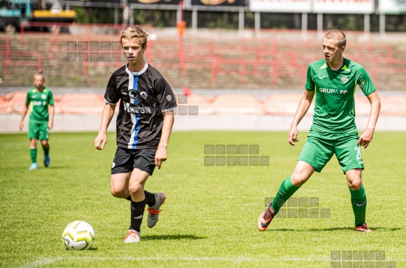 2020.07.25 Poznań ul Warmińska 1, mecz sparingowy pomiedzy Warta Poznań - AKS SMS Łódź  fot. Maciej Szpakowski/www.sport.FotoMM.pl