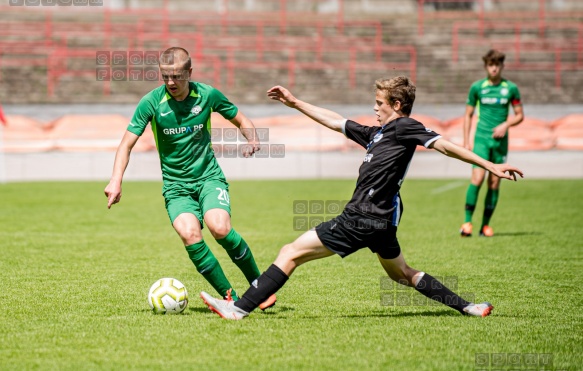 2020.07.25 Poznań ul Warmińska 1, mecz sparingowy pomiedzy Warta Poznań - AKS SMS Łódź  fot. Maciej Szpakowski/www.sport.FotoMM.pl