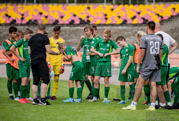 2020.07.25 Poznań ul Warmińska 1, mecz sparingowy pomiedzy Warta Poznań - AKS SMS Łódź  fot. Maciej Szpakowski/www.sport.FotoMM.pl