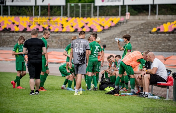 2020.07.25 Poznań ul Warmińska 1, mecz sparingowy pomiedzy Warta Poznań - AKS SMS Łódź  fot. Maciej Szpakowski/www.sport.FotoMM.pl