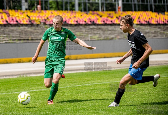 2020.07.25 Poznań ul Warmińska 1, mecz sparingowy pomiedzy Warta Poznań - AKS SMS Łódź  fot. Maciej Szpakowski/www.sport.FotoMM.pl