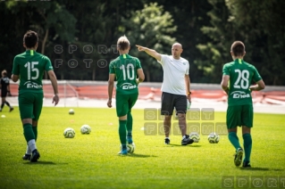 2020.07.25 Poznań ul Warmińska 1, mecz sparingowy pomiedzy Warta Poznań - AKS SMS Łódź  fot. Maciej Szpakowski/www.sport.FotoMM.pl