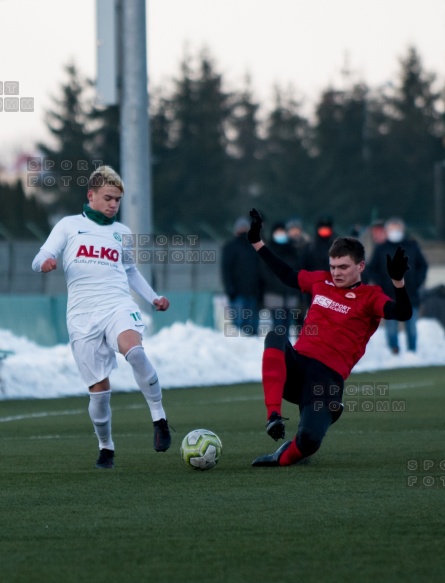 2021.02.21 mecz sparingowy Warta Poznań - GES Polonia Poznan